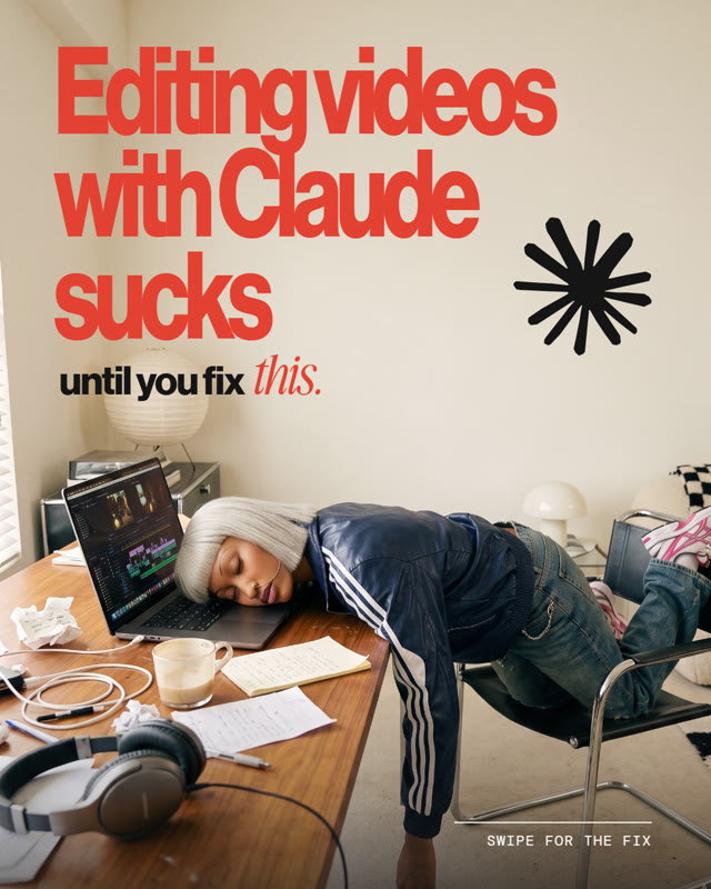 Carousel cover: Editing with Claude sucks until you fix this